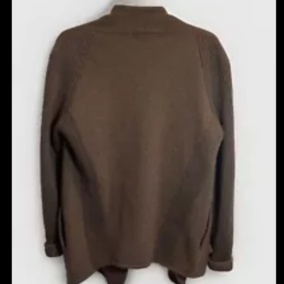 Vince Brown sugar Boiled wool wrap/sweater - Picture 5 of 6